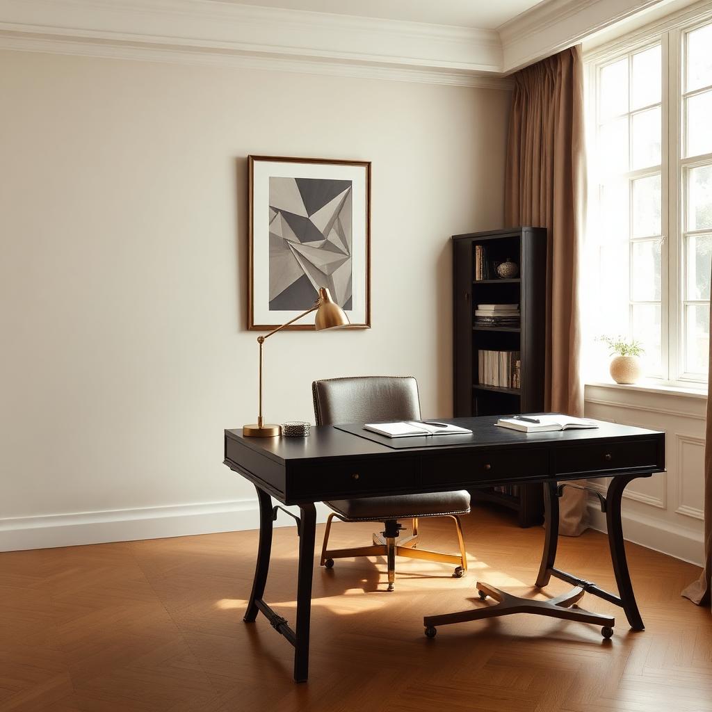 Office styled with Kaprio Living décor