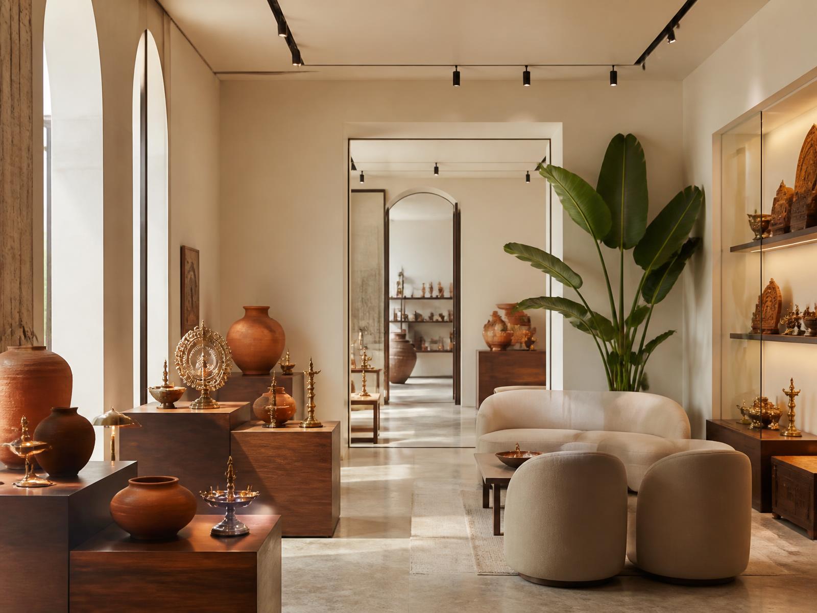 Kaprio Living flagship store interior in New Delhi